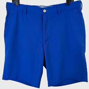 Peter Millar Salem Performance Stretch Chino Short Blue Men's 33 Golf Casual